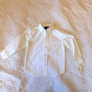 Nautica Boys 4T White Shirt Long Sleeve